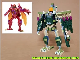 Dragon Megatron (Beast Wars) using set 31121 Crocodile