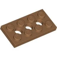 Technic Plate 2 x 4 [3 Holes] / Medium Nougat