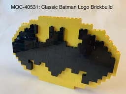 Classic Batman Logo Brickbuild