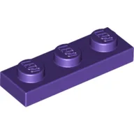 Plate 1 x 3 / Dark Purple