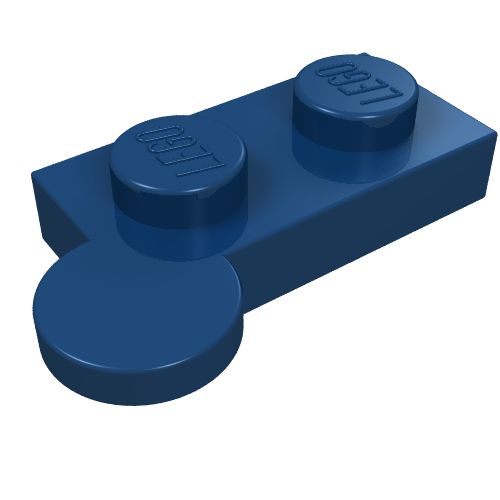 Lego Hinge Plate 1 x 4 Swivel Top [Hollow Pin] / Dark Blue