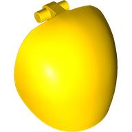 Lego Large Figure Shoulder Cover, Armor, Round, Smooth with Bar / Yellow