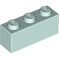 Lego Brick 1 x 3 / Light Aqua