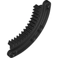 Technic Gear Rack 1/4 Circle 6 x 6, 15 Teeth / Black