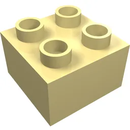 Duplo Brick 2 x 2 / Light Yellow