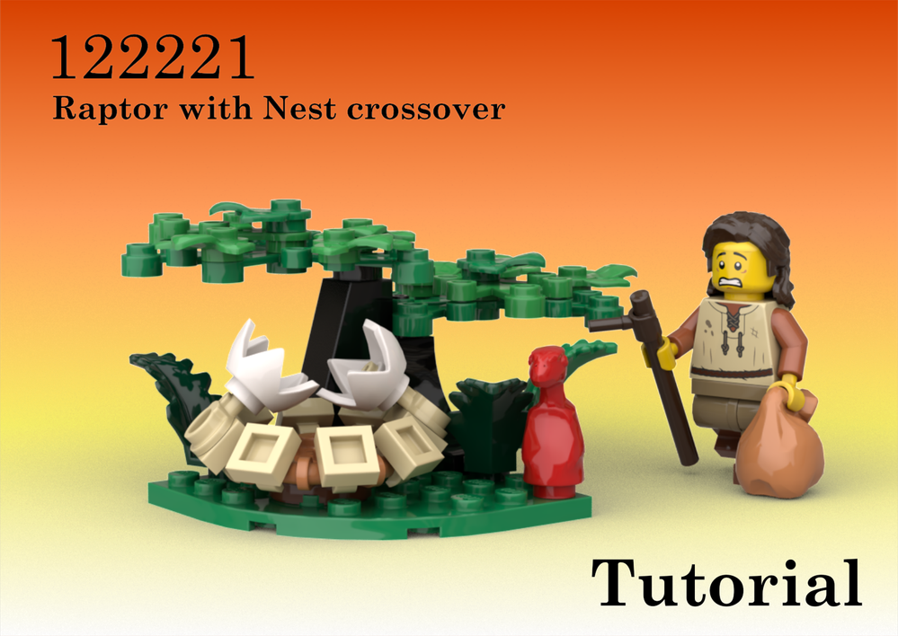 Lego 122221 Raptor with nest Castle crossover