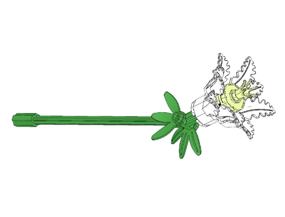 Lego Two White Flowers