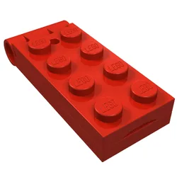 Hinge Plate 2 x 5 with Small Hole [Complete Assembly] / Red