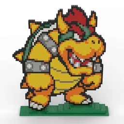 2D Bowser Sculpture