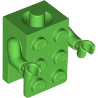Minifig Torso Brick Suit / Bright Green