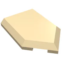 Tile Special 2 x 3 Pentagonal / Tan