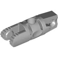 Hinge Cylinder 1 x 3 Locking with 1 Finger and 2 Fingers On Ends, with Hole, 7 Teeth / Light Bluish Gray