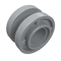 Wheel 11 x 8 with Center Groove / Light Bluish Gray