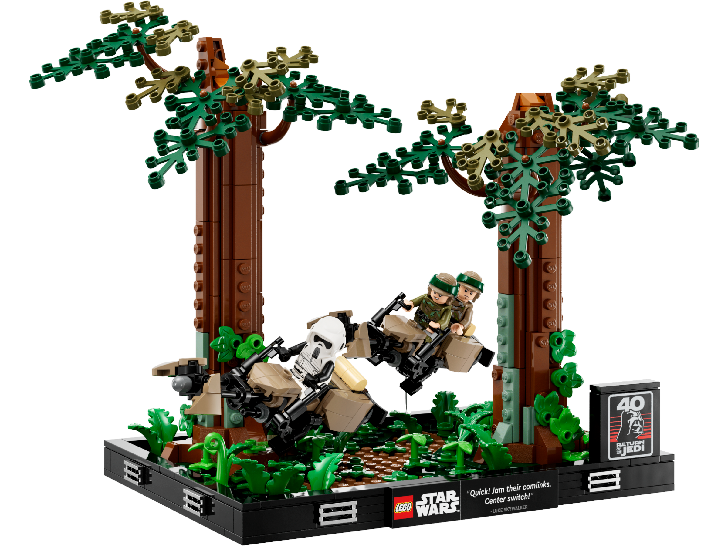 Lego Endor Speeder Chase Diorama