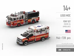 FDNY set - Engine 34 + Ambulance