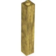 Brick 1 x 1 x 5 with Solid Stud / Pearl Gold