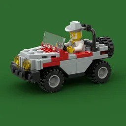 Retro Jurassic Park Jeep