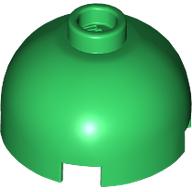Lego Brick Round 2 x 2 Dome Top, Hollow Stud / Green