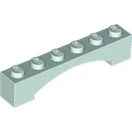 Brick Arch 1 x 6 Raised Arch / Light Aqua