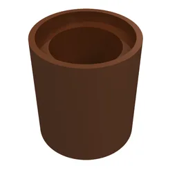 Technic Pin Connector Round 1L [Beam] / Reddish Brown