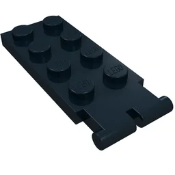 Hinge Plate 2 x 4 - Male (Digger Bucket Holder) / Black
