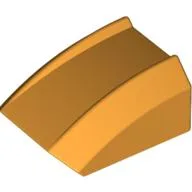 Brick Curved 2 x 2 with Lip, No Studs / Medium Orange