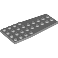 Lego Wedge Plate 4 x 9 without Stud Notches / Light Bluish Gray