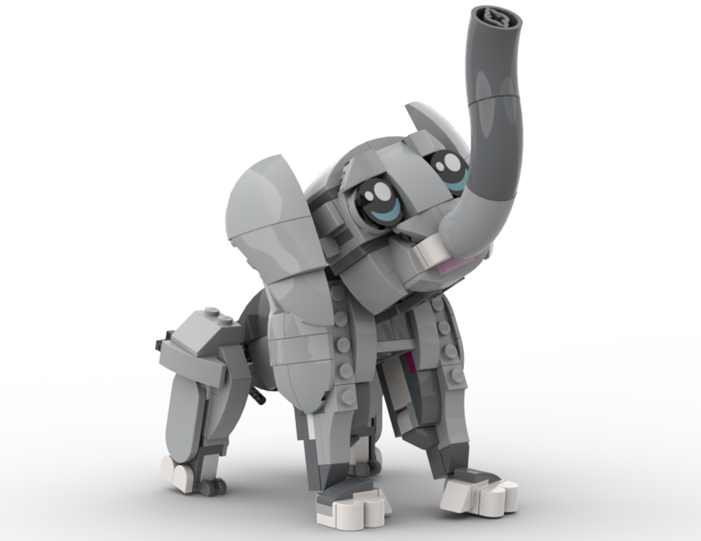 Lego Baby Elephant (Playful Cat Alternate)
