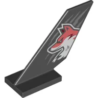 Tail Shuttle with Red/White Fox Print