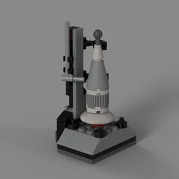 Cute Rocket on Launch Pad