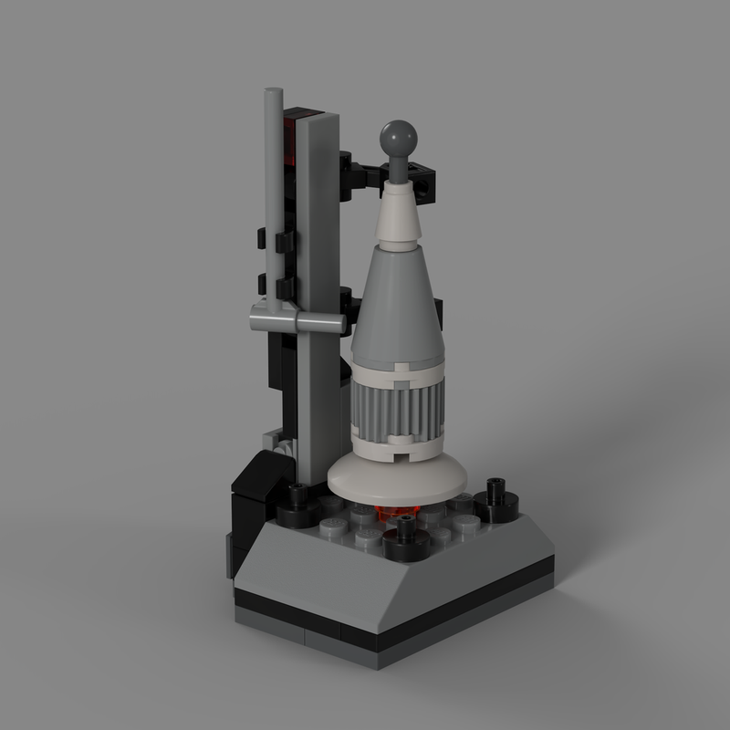 Lego Cute Rocket on Launch Pad