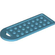 Lego Bag Tag with 3 x 8 Studs / Medium Azure