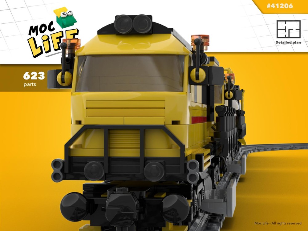Lego Rail grinder train