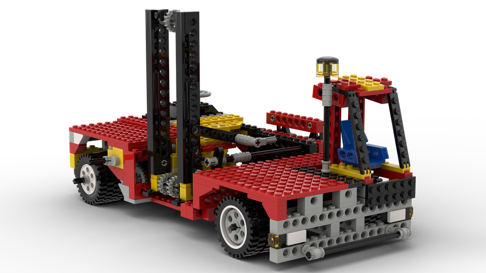 Lego 8872 C Model - Sideloader Forklift