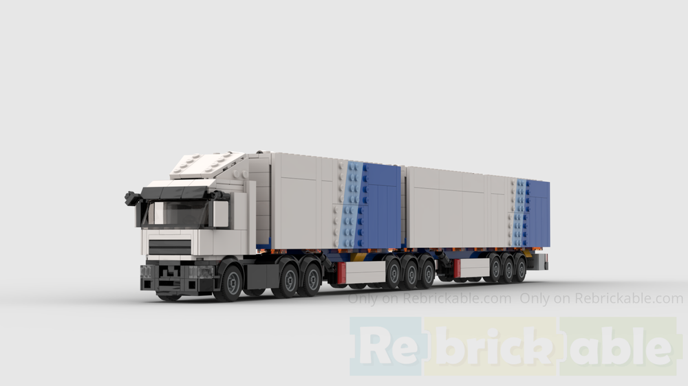 Lego B double trailer&tractor