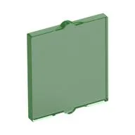 Glass for Window 1 x 2 x 2 Flat / Trans-Green