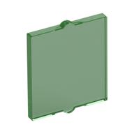 Lego Glass for Window 1 x 2 x 2 Flat / Trans-Green