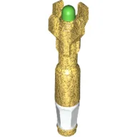 Tool Screwdriver with 4 Prongs with Green Tip and White Handle Print (Sonic Screwdriver) / Pearl Gold