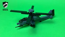 AH-64 Apache Helicopter Lego Tutorial (1:120)