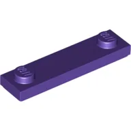 Plate Special 1 x 4 with 2 Studs with Groove [New Underside] / Dark Purple