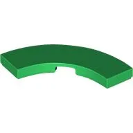 Tile 3 x 3 Curved, Macaroni / Green