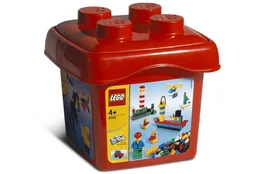 Fun with Bricks {small red bucket}