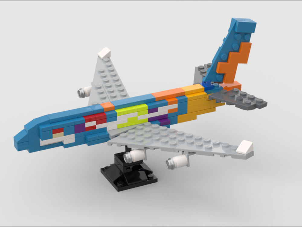 Lego Airbus A380 Dubai Expo livery