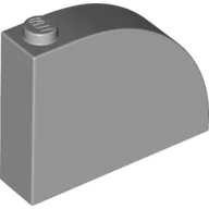 Brick Curved 1 x 4 x 2 2/3 / Light Bluish Gray