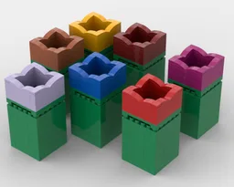 Square Tulip Grid Vase