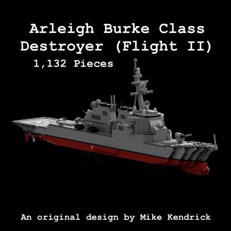 Lego Arleigh Burke Class Guided Missile Destroyer (Flight II)