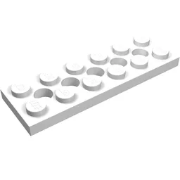 Technic Plate 2 x 6 [5 Holes] / White