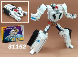 Thundertank (from Thundercats cartoon) Transformer , alternative built of set 31152: Space Astronaut