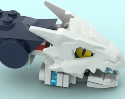 Rising Dragon head with eyes