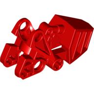Lego Large Figure Foot, with Ball Joint Socket 3 x 6 x 2 1/3 / Red